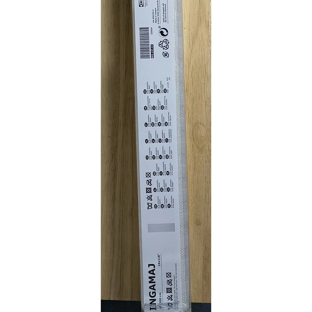 New IKEA INGAMAJ 402.127.12 Panel Curtain Woven Shade 24 x 118 Off-White